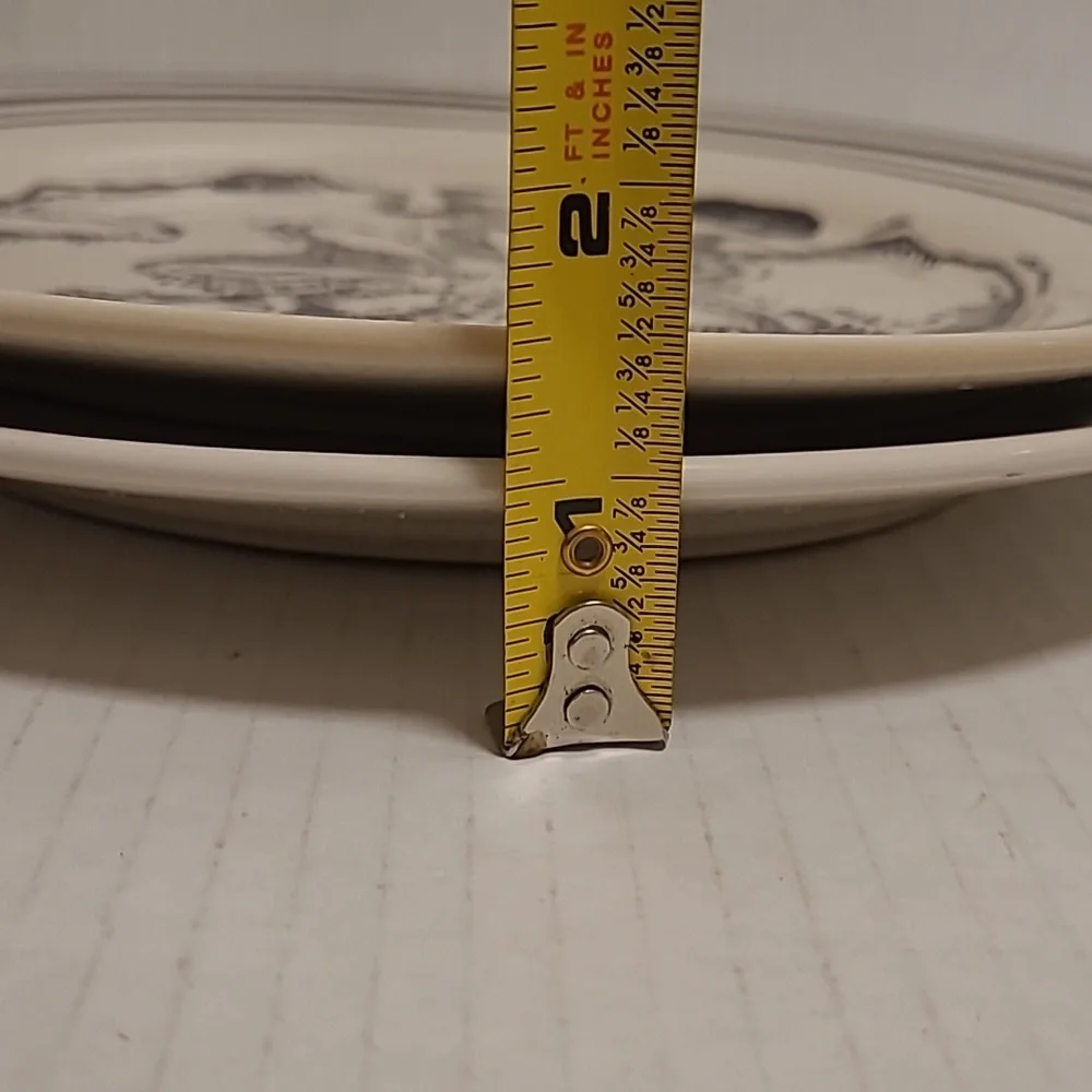 Pair of Vintage Pottery Barn Crackle Seashell Plates